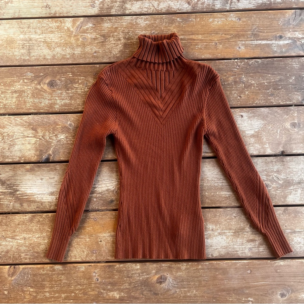 Varley Brown Turtleneck
